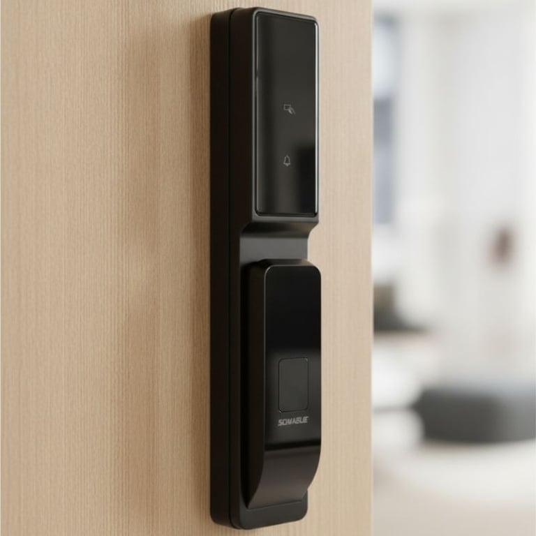 Fechadura Digital Inteligente Com Biometria Senha E Cartão