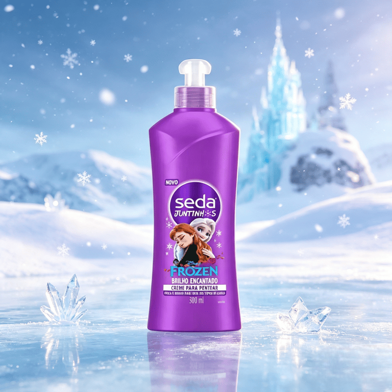 Creme Para Pentear Frozen Brilho Encantado Seda Juntinhos 300ml