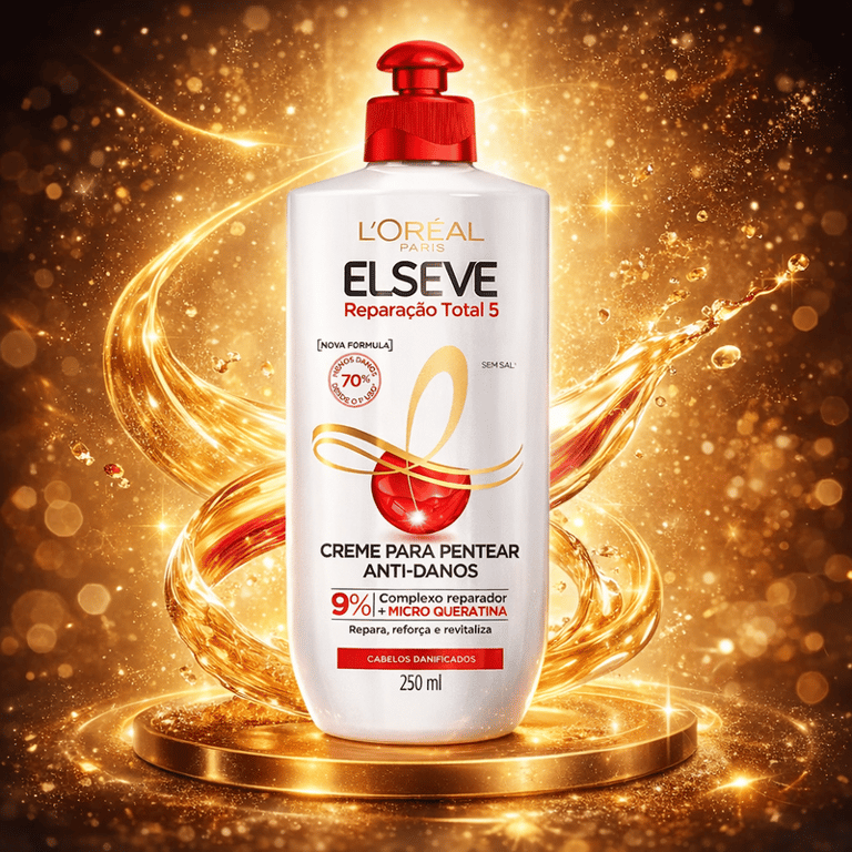 Creme Para Pentear Anti-Danos Elseve Reparação Total 5  L'Oréal Paris 250ml
