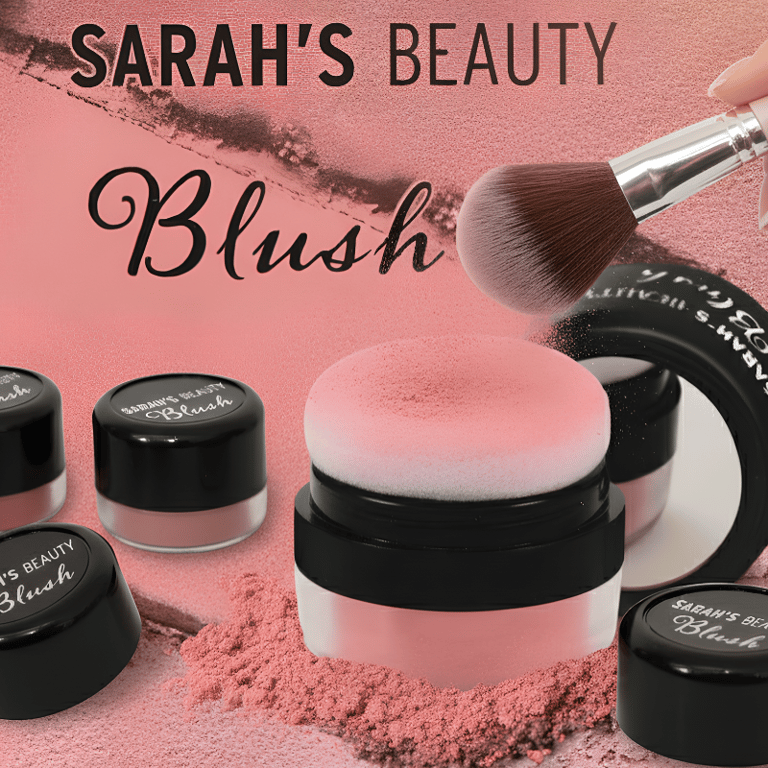 Blush com Esponja Puff Sarah’s Beauty 5g