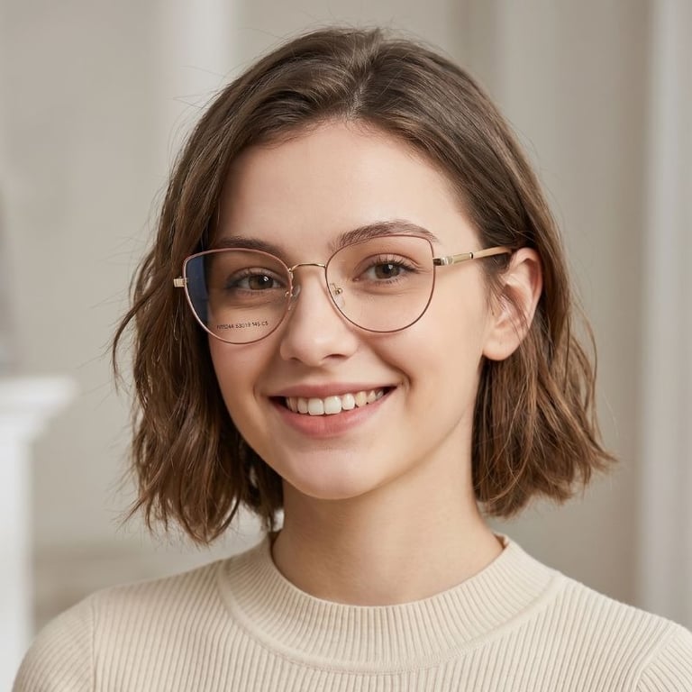 Óculos de Grau Feminino Casual 