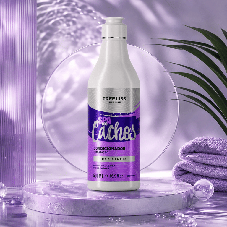 Condicionador Hidratação Uso Diário Spa Dos Cachos Treeliss 500ml
