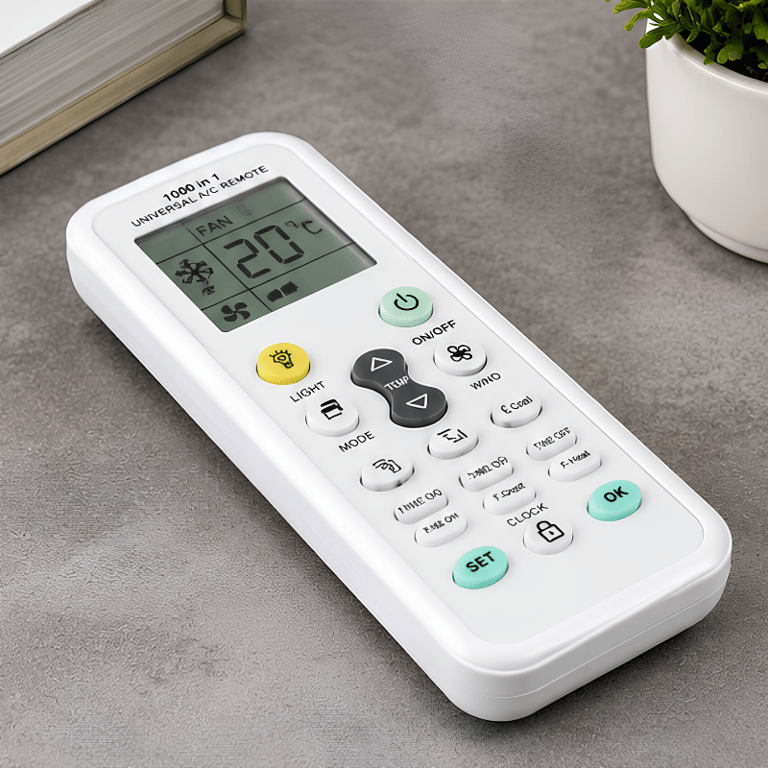 Controle Remoto Universal Infravermelho Para Ar-Condicionado Com Display LCD