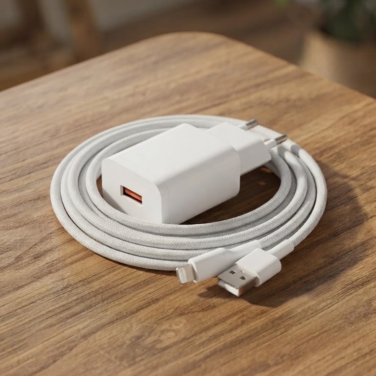 Carregador Turbo 30W com Cabo Lightning IPhone Carregamento Rápido