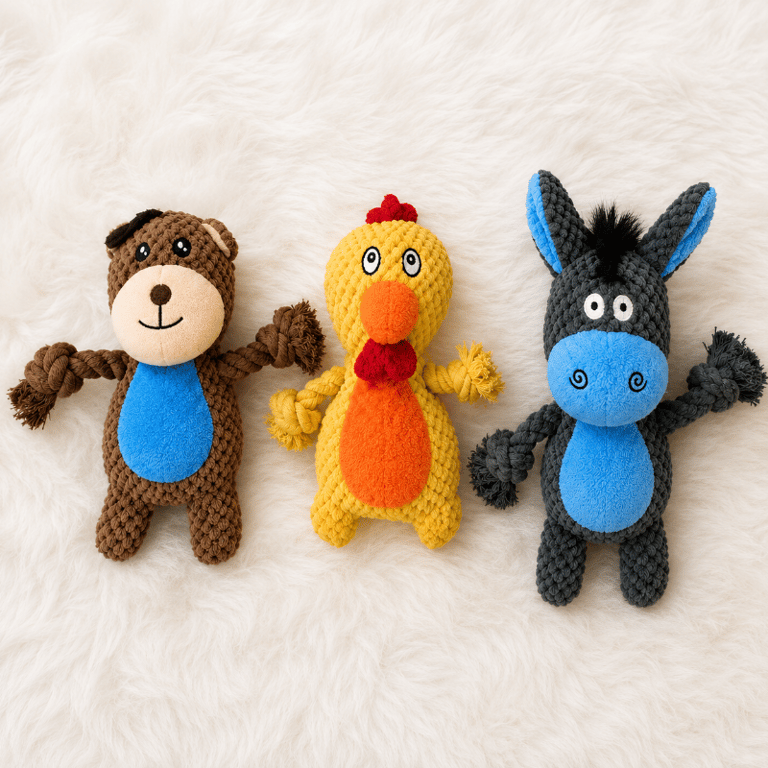 Brinquedo De Pelúcia Com Corda Para Cães Sortido