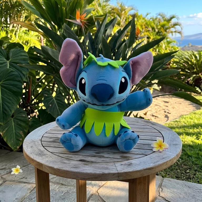 Pelúcia Stitch Hula Hula Com Luz E Som Disney
