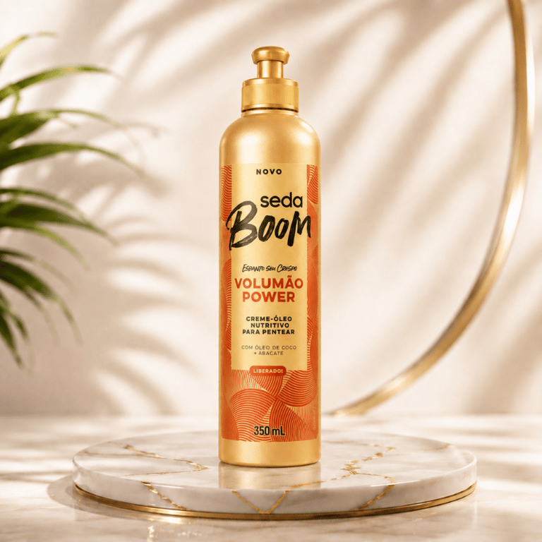 Creme-Óleo Nutritivo Para Pentear Volumão Power Seda Boom 350ml