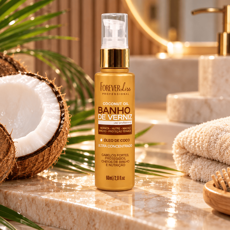 Óleo de Coco Banho de Verniz Forever Liss 60ml