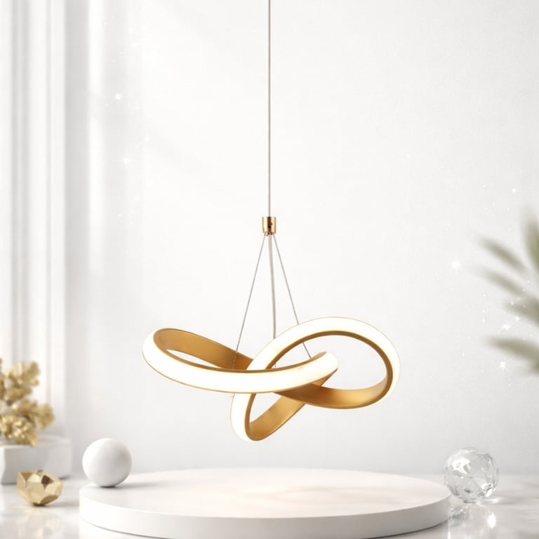  Pendente LED Dourado Infinit 20W 3000K