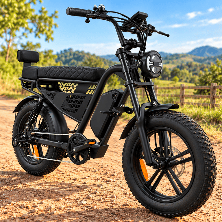 EBA220 Bicicleta Elétrica 1000W Bateria Lítio Autonomia De 50km Por Carga Peso Máximo Suportado De 150kg