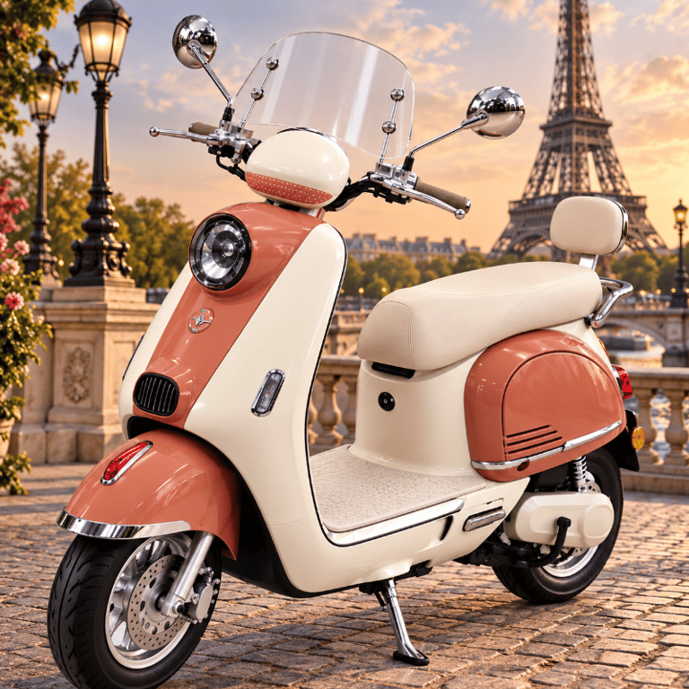 LPARIS Moto Elétrica ZUB 1000Watts Bateria de Litio Autonomia de 50 á 55 km Peso Maximo 150kg Por Carga