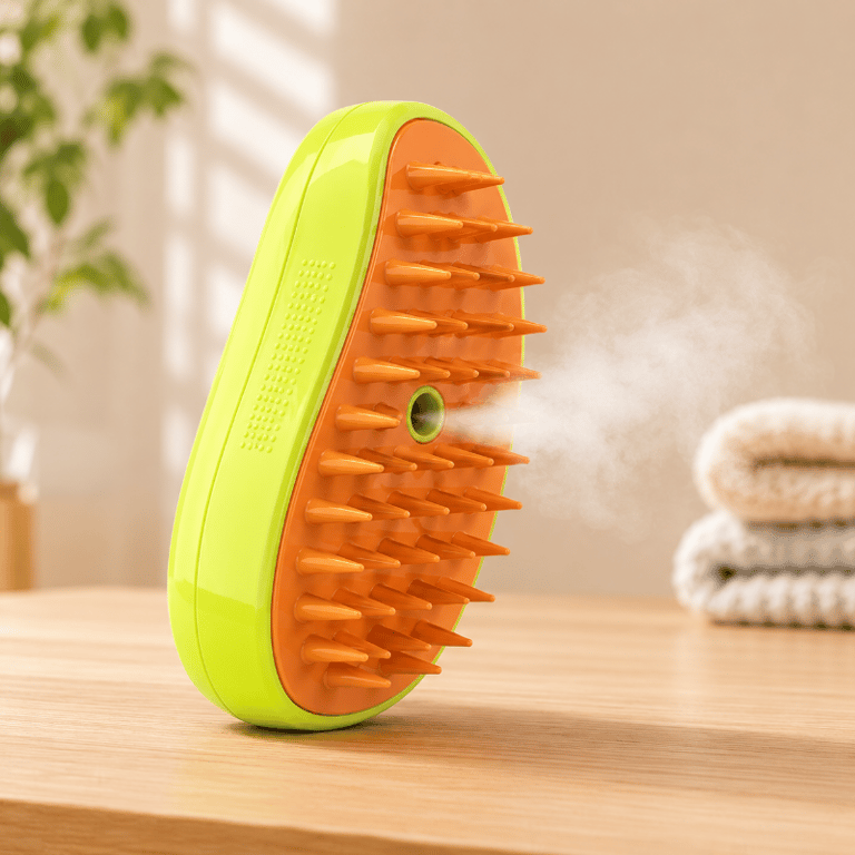 Escova A Vapor Para Cães E Gatos Recarregável
