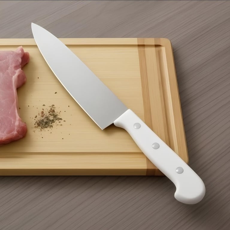 Faca De Carne Alta Precisão Aço Inox Tamanho 6