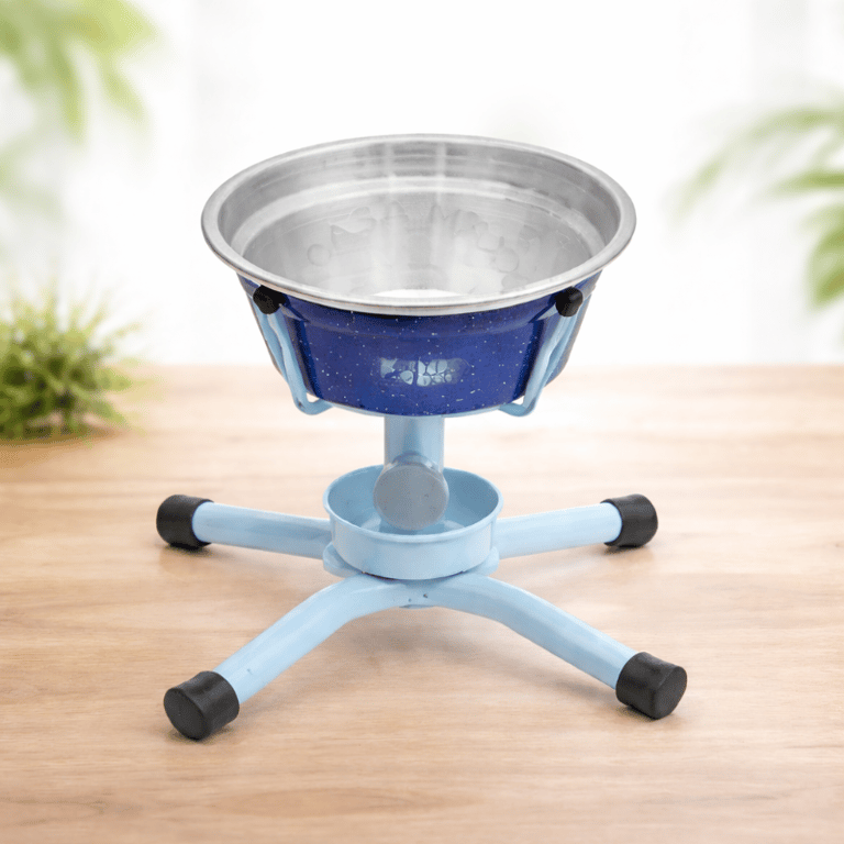 Comedouro Elevado Ajustável Anti Formiga Para Pet 1,5L