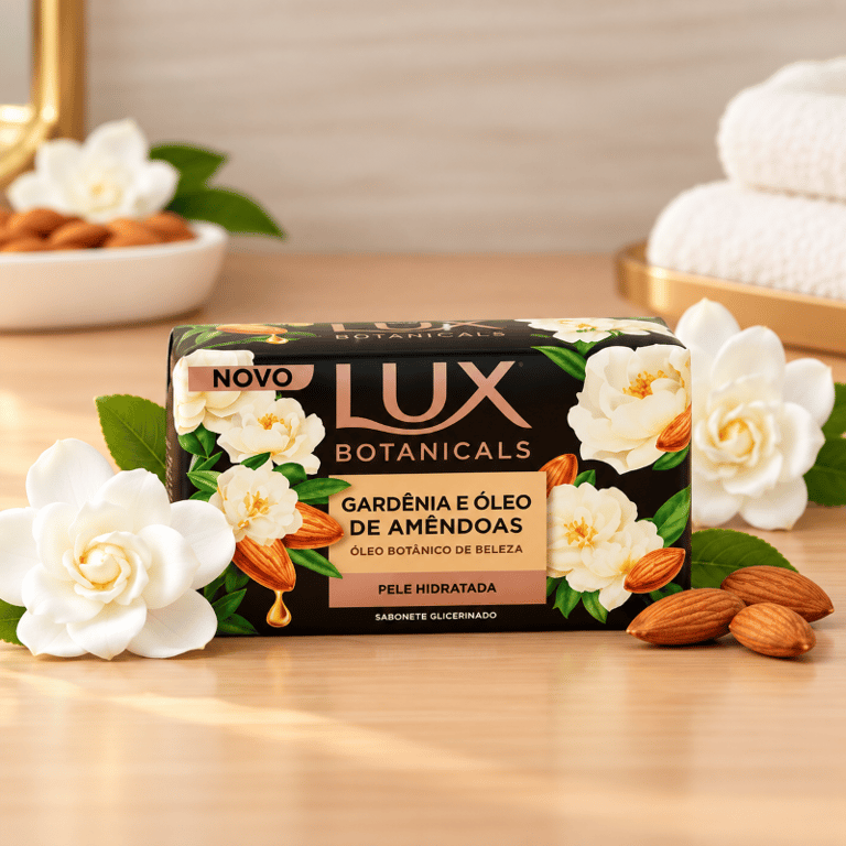 Sabonete Glicerinado em Barra Gardênia e Óleo De Amêndoas Lux 85g
