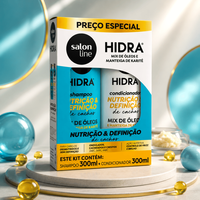 Kit Shampoo e Condicionador Hidra Nutrição & Definição Salon Line 300ml