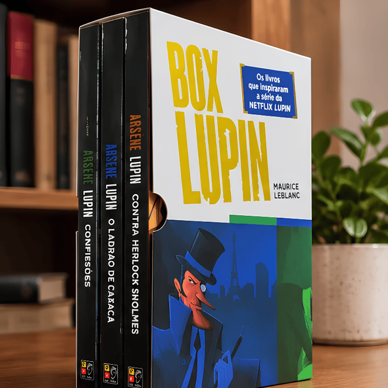 Box De Livros Lupin Coleção Com Histórias Clássicas De Arsène Lupin Em Edição Especial Para Leitura E Coleção