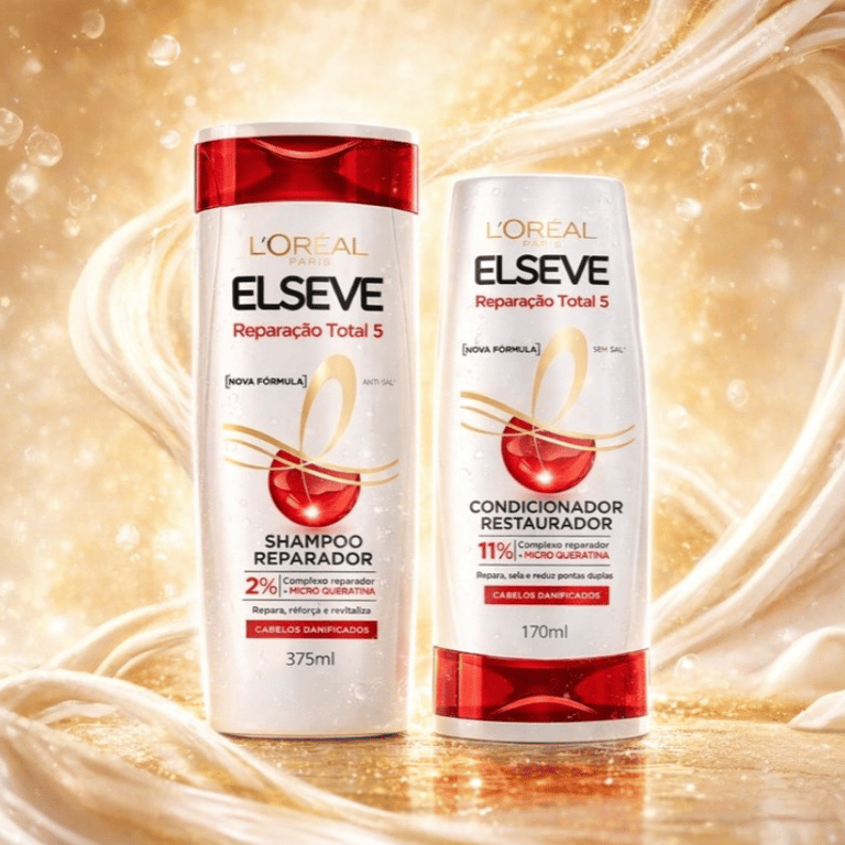 Kit Shampoo 375ml e Condicionador 170ml Elseve Reparação Total 5 L'Oréal Paris