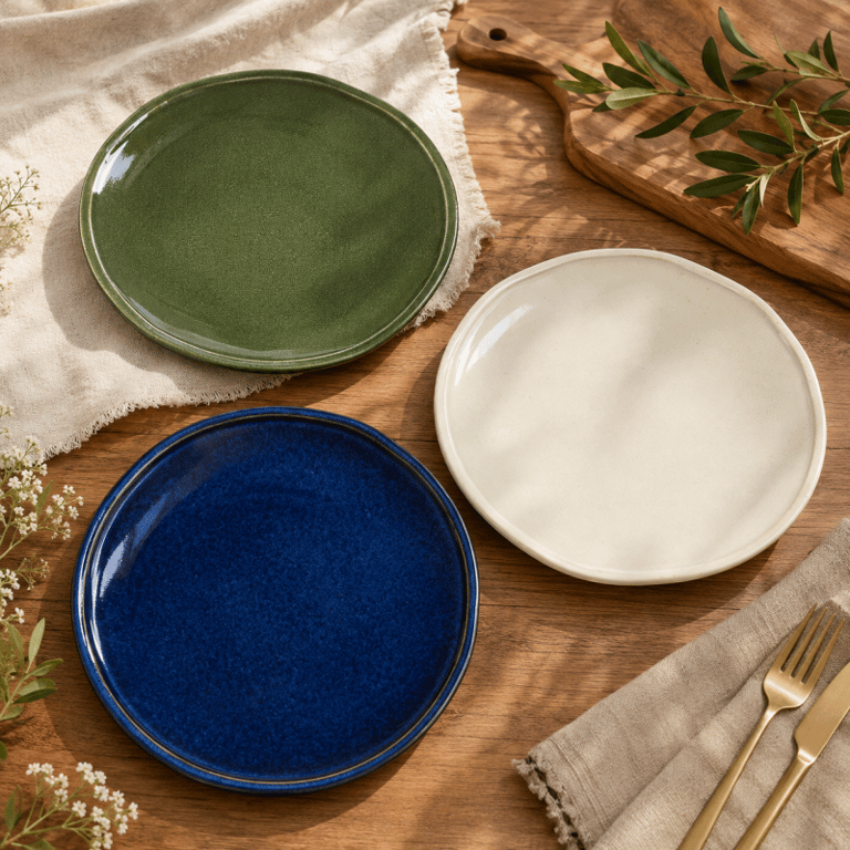 Prato Raso Decorativo em Cores Sofisticadas Venda Unitária