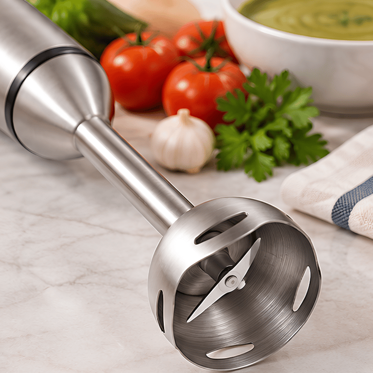 Mixer de Mão Elétrico 2 Velocidades com Lâmina em Aço Inoxidável para Preparos Rápidos na Cozinha