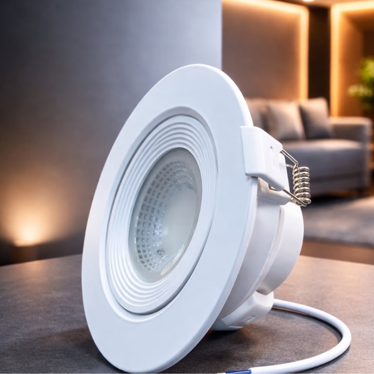 Spot de Led Redondo Embutir 12Watts Luz Branco Frio 