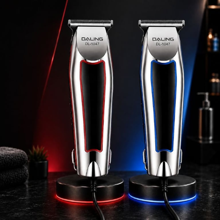 Kit Maquininha de Cortar Cabelo Com Vários Pentes Recarregável