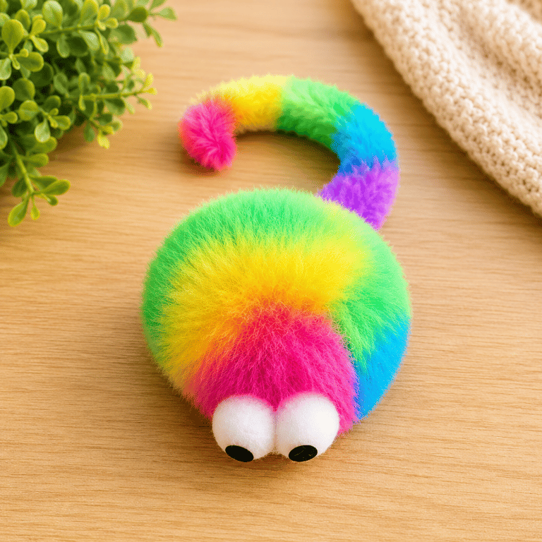Brinquedo Ratinho De Pelúcia Colorido Para Gatos
