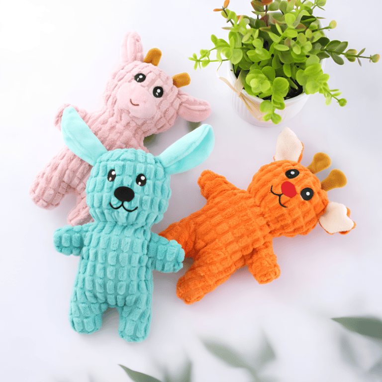 Brinquedo Bichinhos De Pelúcia Interativo Para Cachorro Com Som