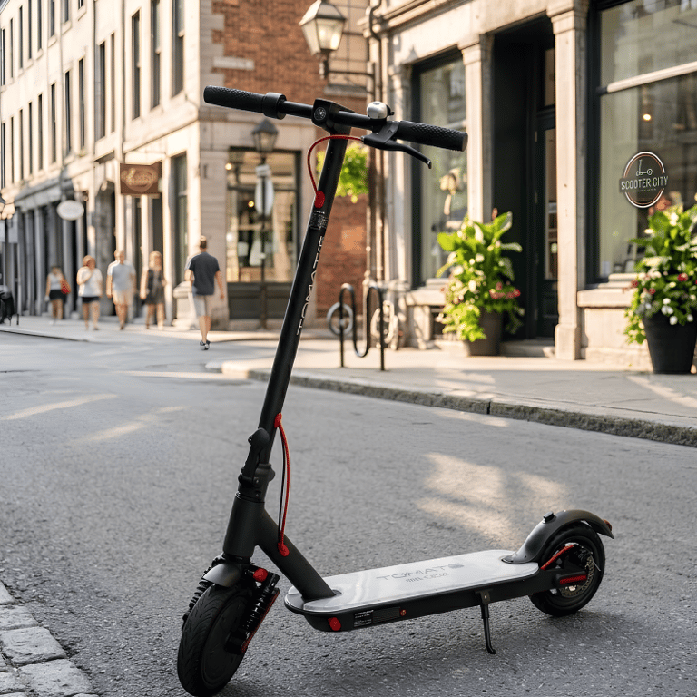 MPEC8530 Patinete Elétrico Tomate Com Led Motor 350 Watts 36 Máxima 30 km Por Hora Carga Máxima 120kg