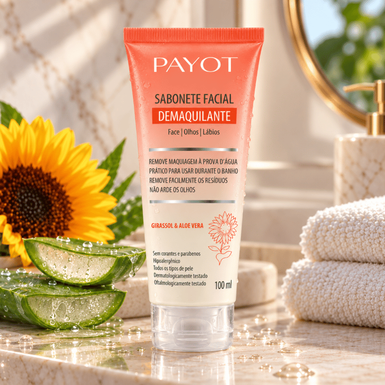 Sabonete Líquido Facial Demaquilante Girassol & Aloe Vera Payot 100ml
