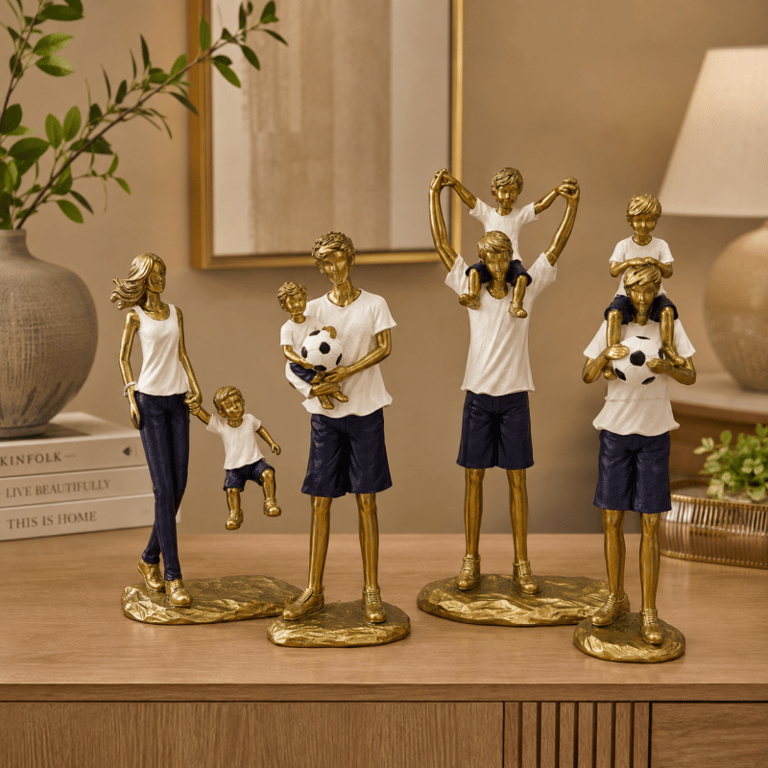 Esculturas Decorativas Família e Futebol
