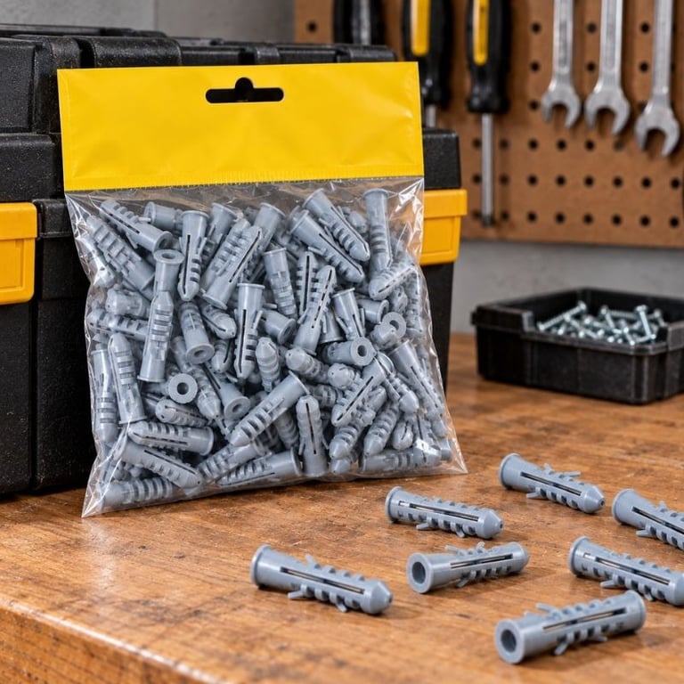 Kit Bucha M12 100 Peças Para Fixação Em Parede