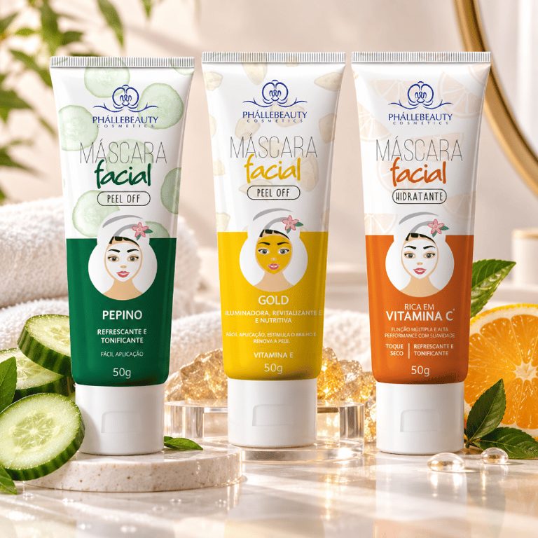 Máscara Facial Peel Off e Hidratante Phállebeauty 50g