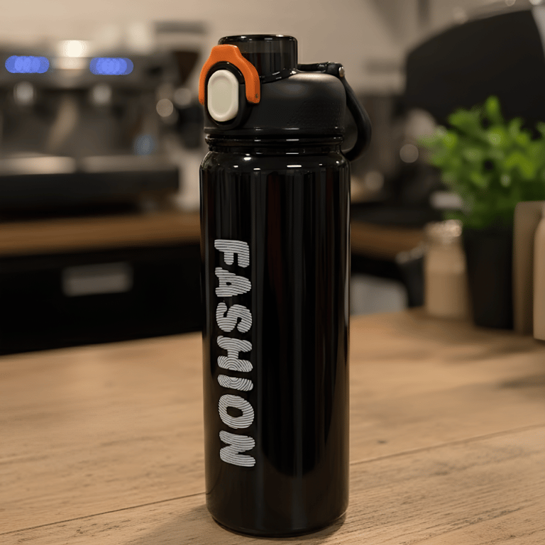 Garrafa Térmica Com Alça Tampa Rosqueável E Canudo 680ml