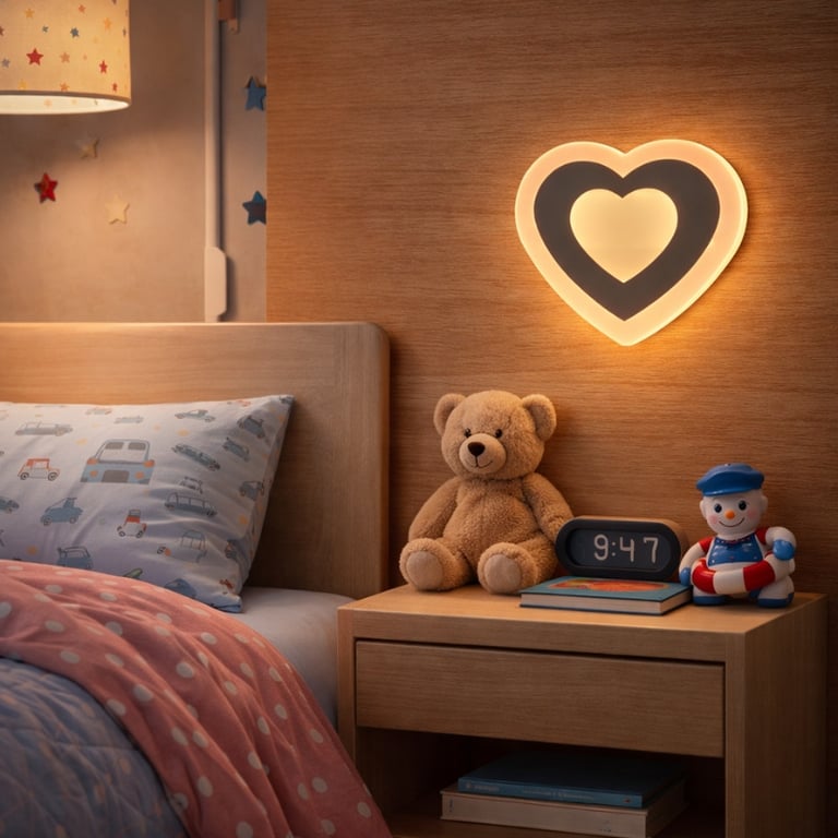 Arandela Led Decorativa Coração 18w 