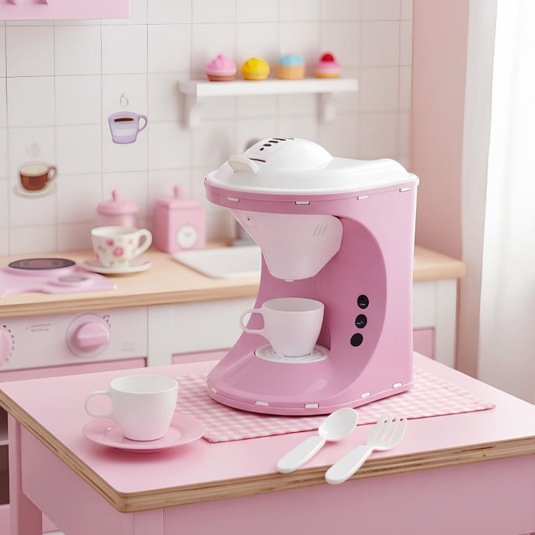 Cafeteira Gourmet Le Chef Infantil Com Acessórios E Sai Água