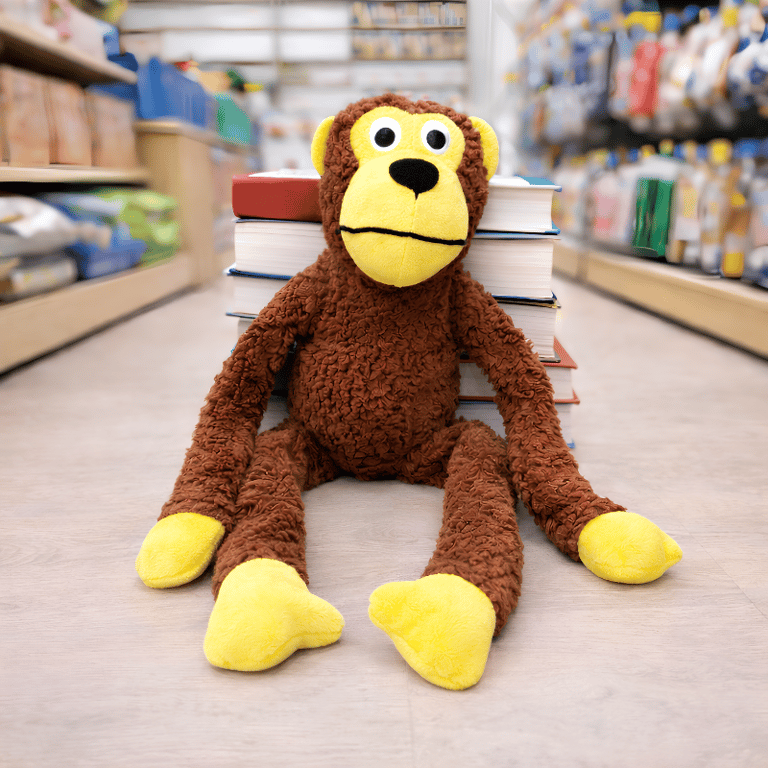 Brinquedo Pelúcia Macaco Amigão Para Cães