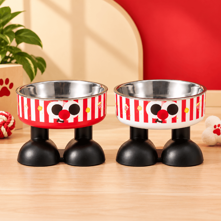 Comedouro Elevado Pipoca Para Cães E Gatos