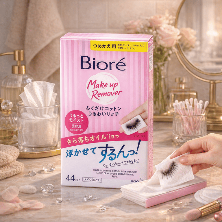 Refil Com 44 Lenços de Algodão Demaquilante Bioré