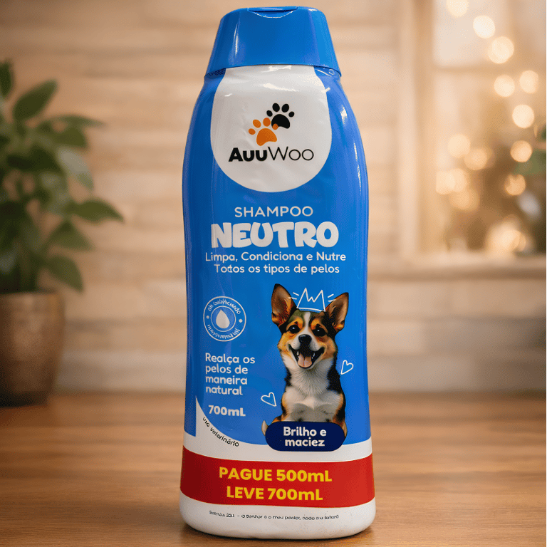 Shampoo Neutro Limpeza  Maciez E Brilho Para Pet