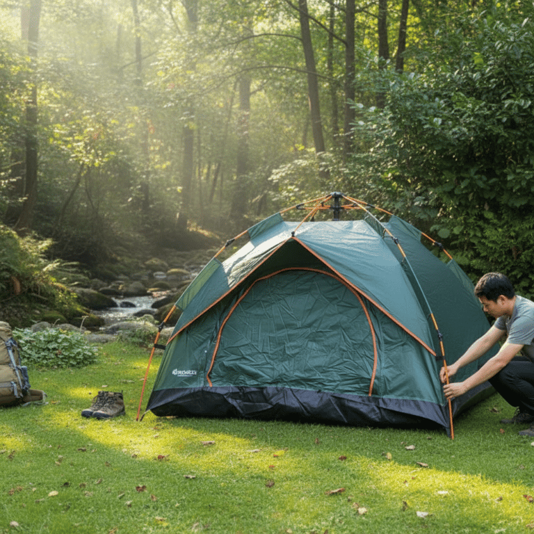 Barraca De Acampamento Sistema Pop-Up Montagem Instantânea