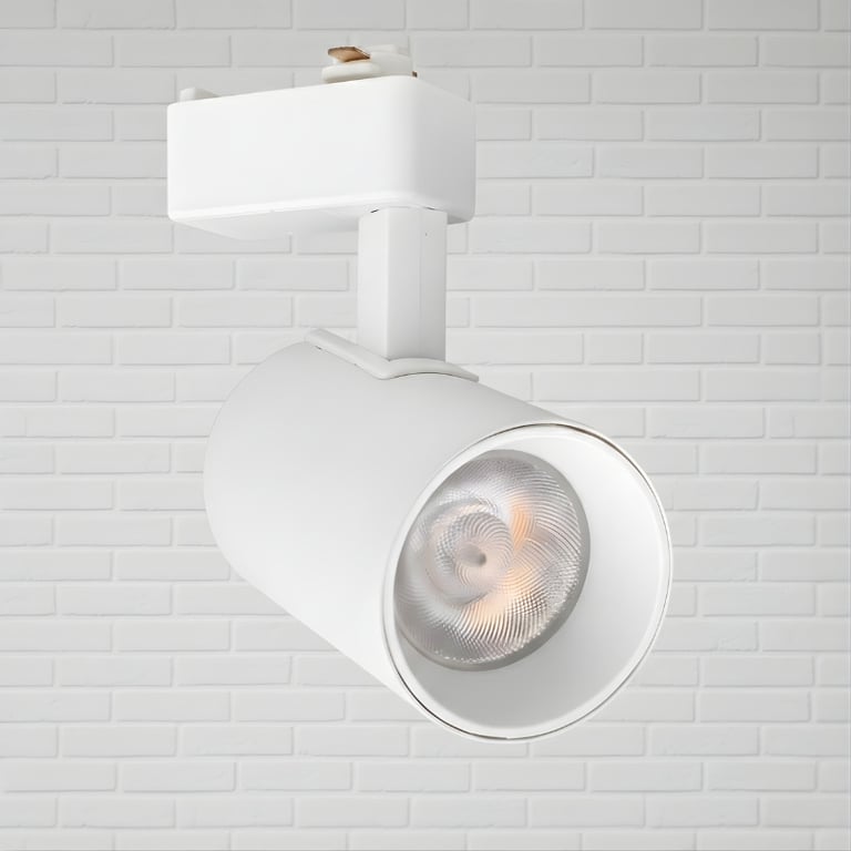Luminária LED Spot de Trilho 10W Branco Frio 2 Peças 