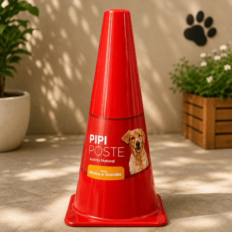 Pipi Poste Vermelho Para Cães Porte Médio E Grande