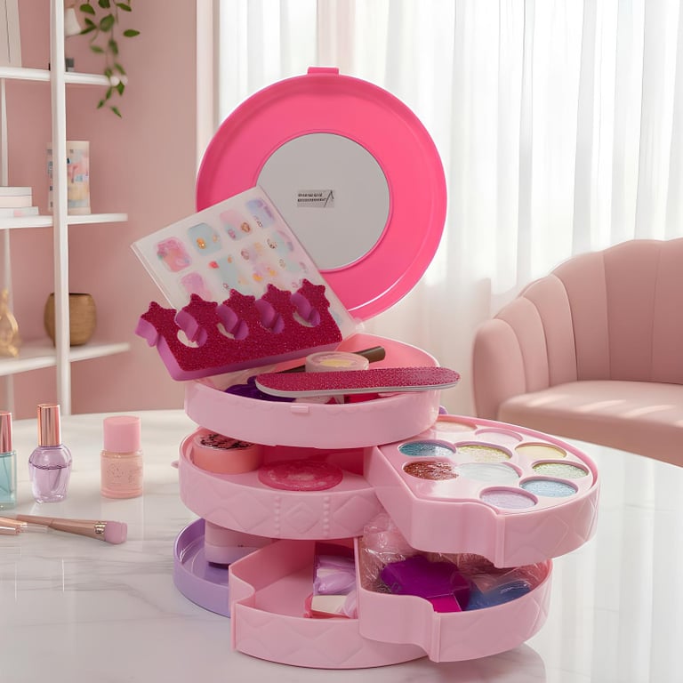 Kit De Maquiagem Infantil Completo Jieyani