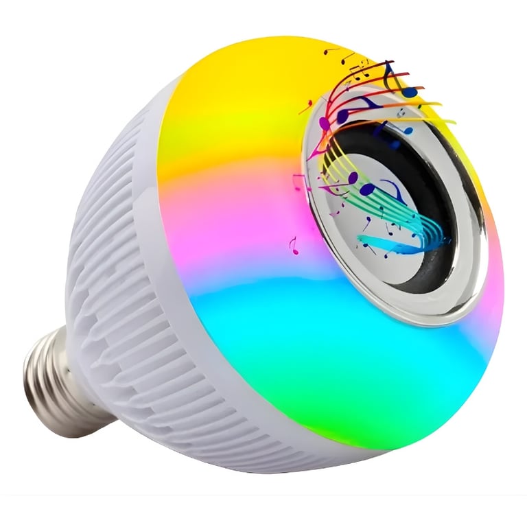 Lâmpada Musical Led RGB Bluetooth Bivolt 