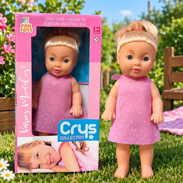 Boneca Colecionável Crys Pan Toys