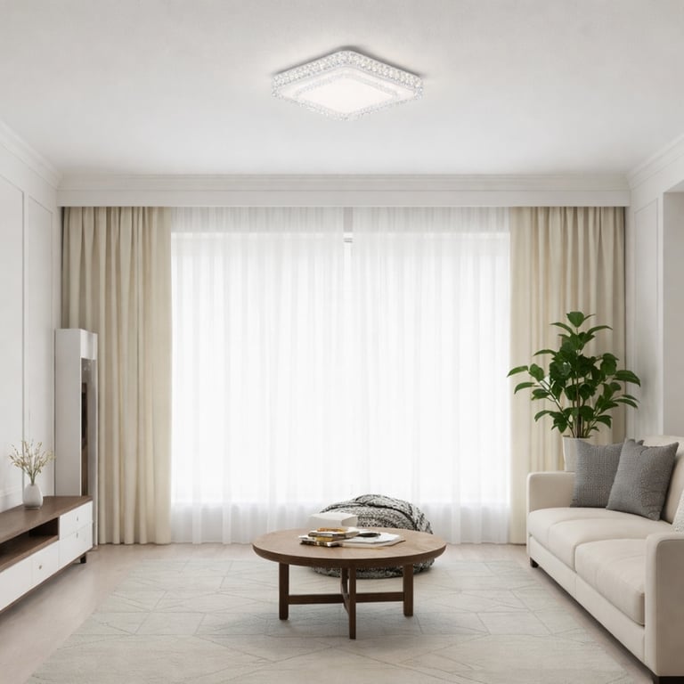 Plafon Cristal Led 30 a 60W Multicolor 