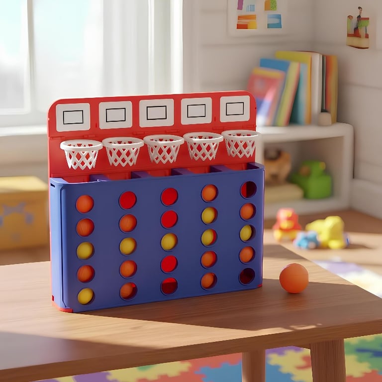 Jogo Basquete De Mesa Infantil Lançador De Bolinhas