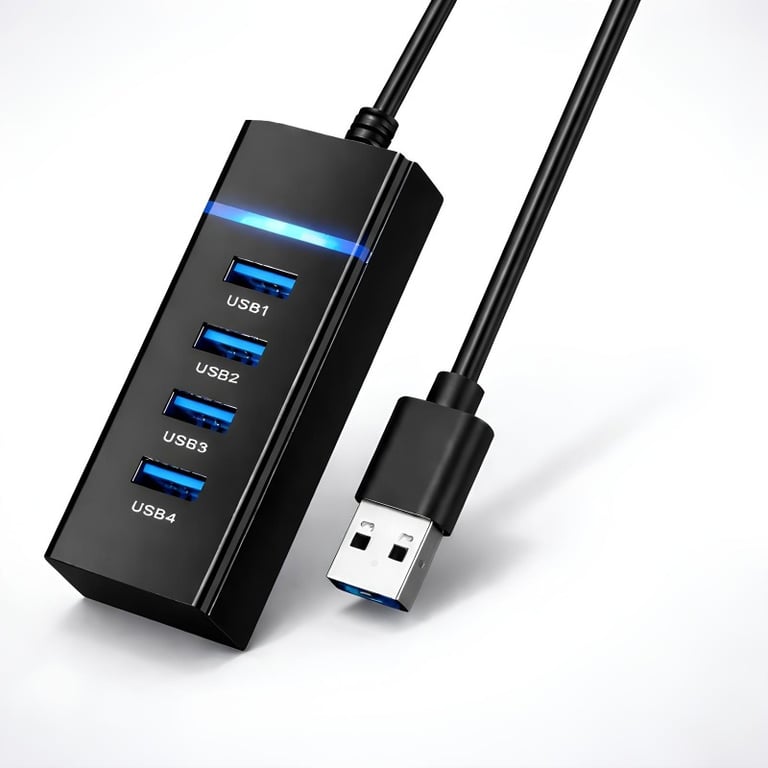 Adaptador Extensor Hub Usb 3.0 Com 4 Portas Alta Velocidade