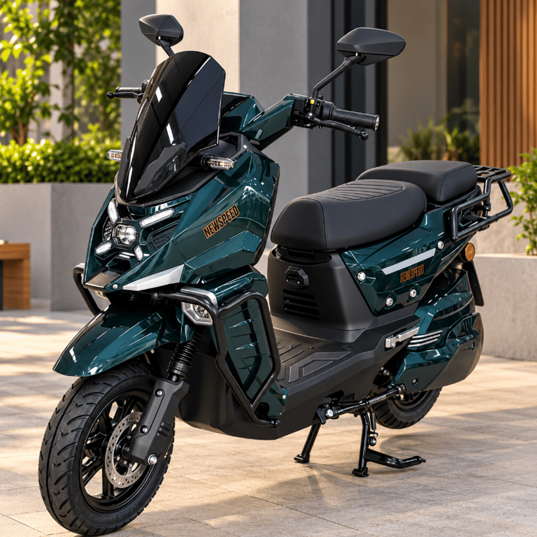Weishi XSD Moto Elétrica Newspeed 1000W  Autonomia Até 55 Km 32 Km/h Bateria Litio Peso Suportado 150kg